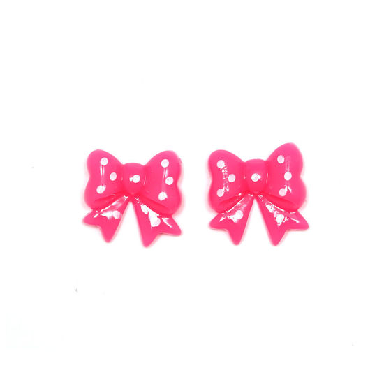 Hot pink spotty bows