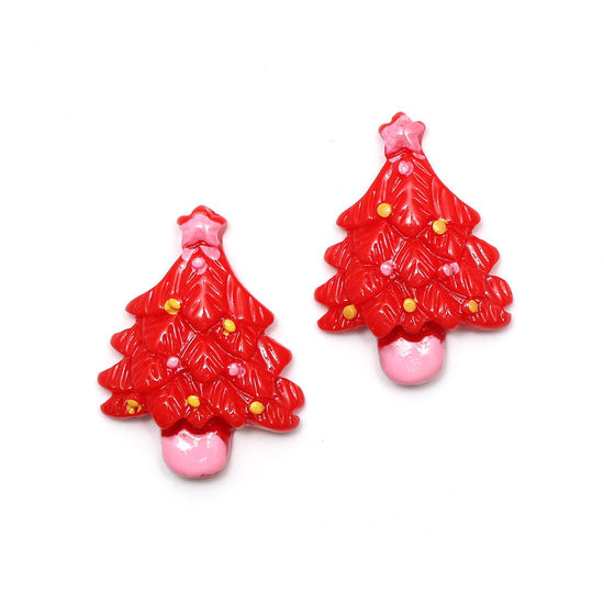 Red Christmas tree clip-on earrings Red Christmas tree clip-on earrings