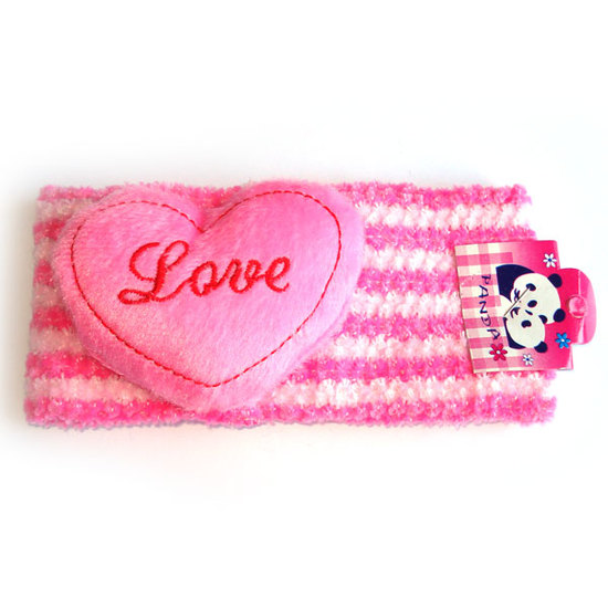 Pink hairband with pink Love heart