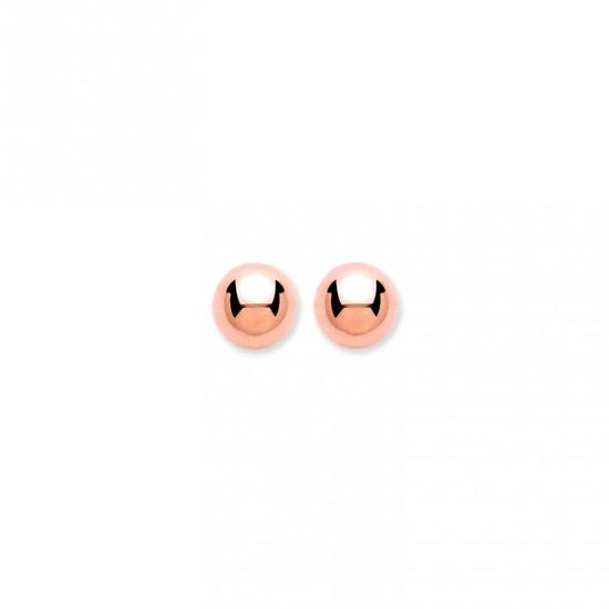 9ct Rose Gold 5mm Ball Stud Earrings 